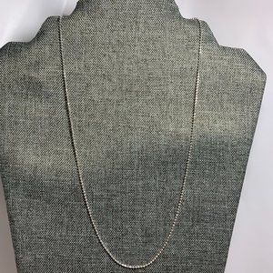 20" Stainless 1mm Faceted Ball Chain. (468)